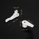 thumbnail image 2 of Uxcell Clips de Pantalla de Techo de 4.5mm Fijación de Ganchos Accesorios de Luz Plástico Blanco 15 Pares, 2 of 6