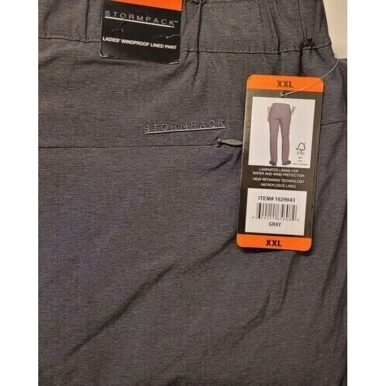 Stormpack Women's Fleece-Lined Windproof Pants Gray XXL - Walmart.com
