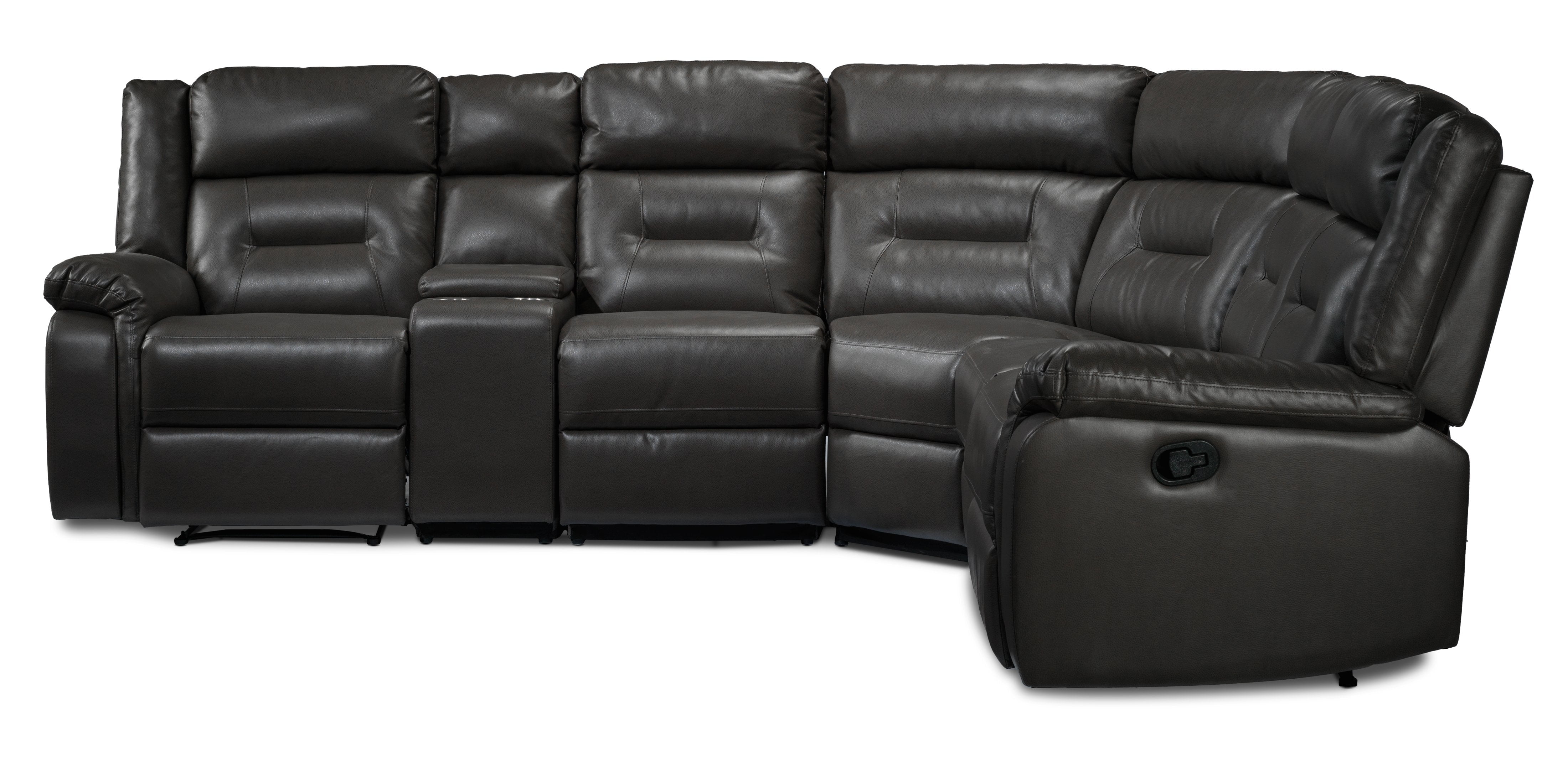 Jackson 6Piece Reclining Sectional Grey Walmart Canada