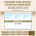 thumbnail image 6 of Heavy Duty Adjustable Curtain Rods for Windows, 1-Inch Diameter Curtain Rod, 32-150 Inches (Nickel), 6 of 7
