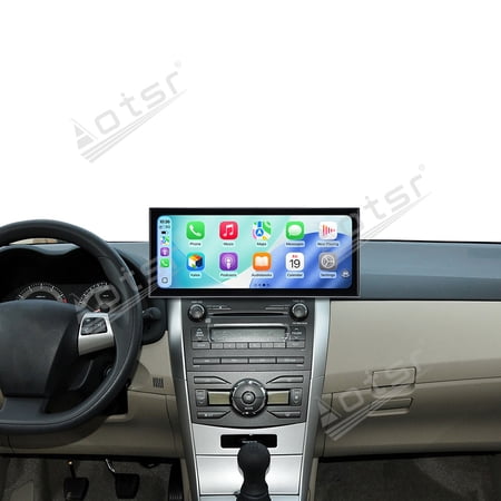 Aotsr 15.8 inch Android 15 Qualcomm Carplay Car Radio For Toyota Corolla 2007-2013 Car Autoradio Multimedia Player GPS Navigat Head Unit