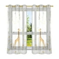thumbnail image 2 of Giraffes Blackout Curtains Thermal Insulation 63 inch Grommet for Bedroom Living Room Bathroom Kitchen Windows 2 Pack, 2 of 6