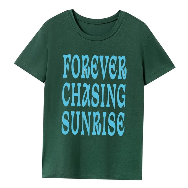 Camiseta para mujer, camiseta básica, camisa de cuello redondo de moda Simple para uso diario, desplazamientos callejeros para mujer SG