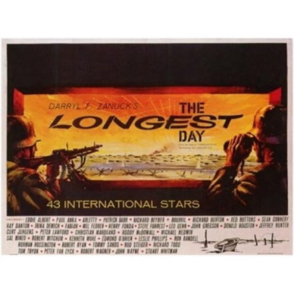 The Longest Day Movie Poster (17 x 11)