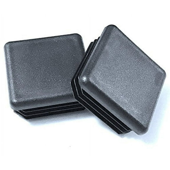 SBDs (Pack of 10) 1-3/4 -1.75 Square Plastic Plug, 10 14 Ga for Inside ID 1.49"-1.58" Tubing End Cap | Furniture Chair Glide Inserts | Fencing Post End Inserts | Fitness Eqpt Caps.