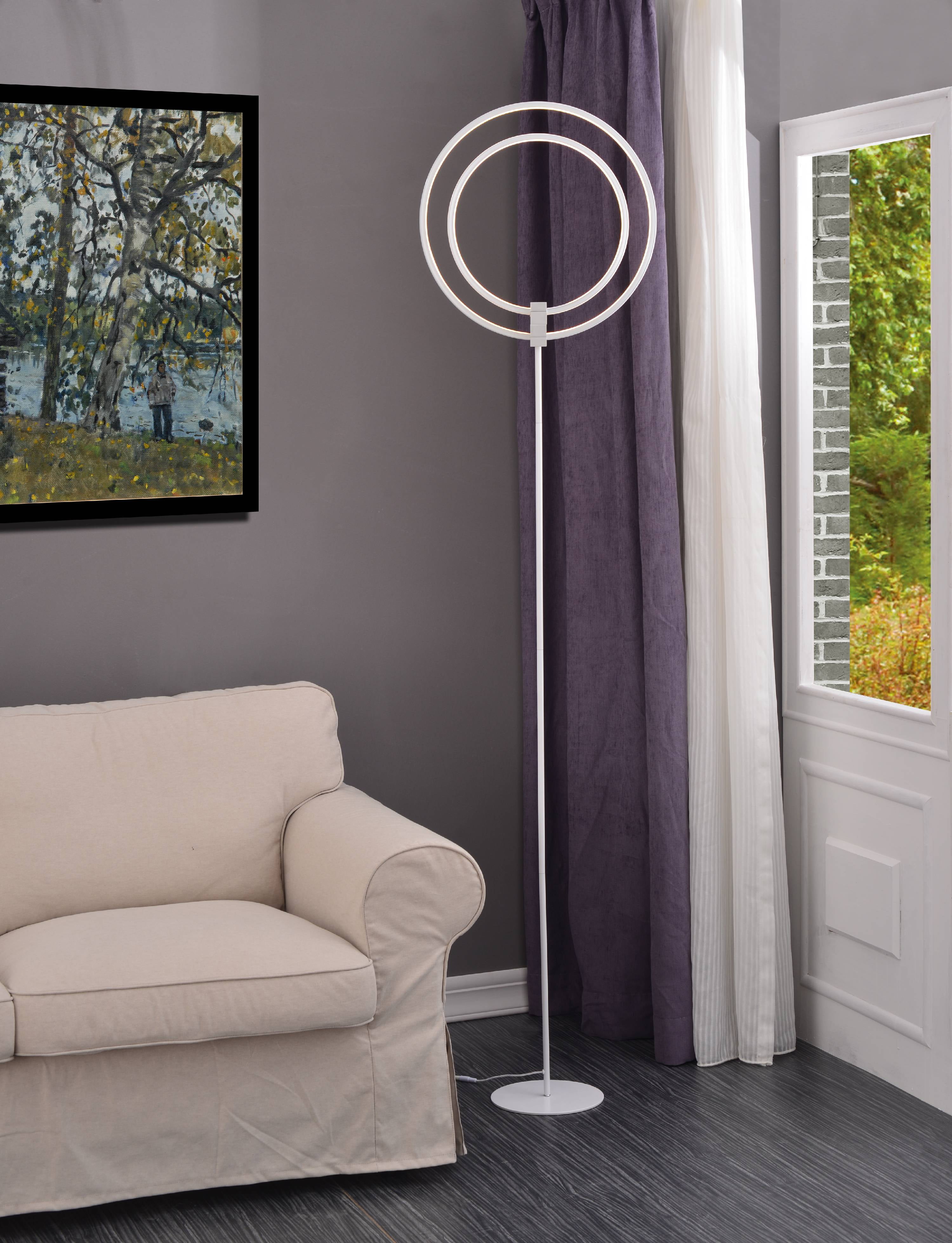 Kenroy Home Aurora White Floorchiere made with Metal