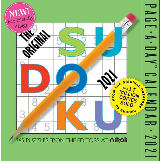 Original Sudoku PageADay Calendar 2021