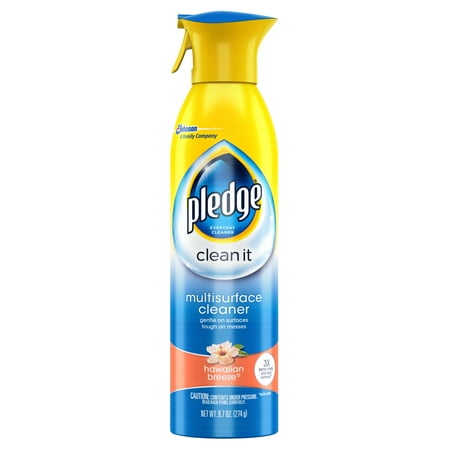 Pledge Multisurface Cleaner Aerosol, Hawaiian Breeze, 9.7 Ounces