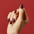 thumbnail image 3 of Impress Color Press On Nails, No Glue Needed, Dark Red, Short, Squoval Shape, 30 Ct., 3 of 11