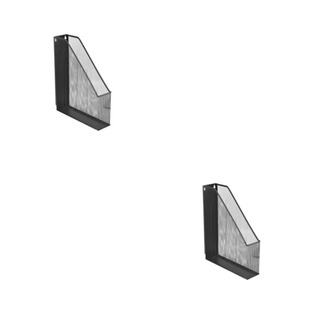 Injueey Cesta de almacenamiento para suministros de escritorio: solución de almacenamiento flexible y conveniente Organizadores de suministros negro 25*7*32 2Conjunto