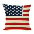 thumbnail image 1 of Fundas de cojín del 4 de julio con diseño de bandera patriótica y estrellas, decoración para sofá, dormitorio y hogar., 1 of 6
