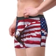 thumbnail image 2 of Balery USA Eagle with Spread Wings Calzoncillos bóxer para hombre, ropa interior de algodón suave y transpirable con cinturilla de nailon-Medium, 2 of 5