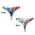 thumbnail image 3 of Balery Tropical Flamingo Summer Tangas de Algodón para Mujer con Estampado – Ropa Interior Sexy, Transpirable, G-string-X-Large, 3 of 6