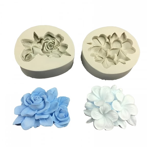 ACDANC 3D Flower Silicone Molds Fondant Craft Cake Candy Chocolate Baking Tool Mould