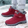 thumbnail image 2 of Zapatos para personas mayores, zapatos de algodón acolchados de terciopelo de caña alta de otoño e invierno para hombres, zapatos deportivos antideslizantes para caminar, botas de nieve, 2 of 6