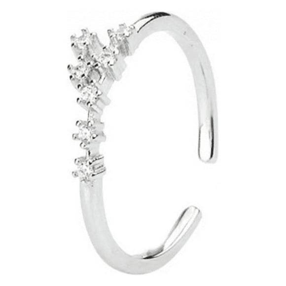 Horoscope Ring 925 Sterling Silver Statement Ring for Women