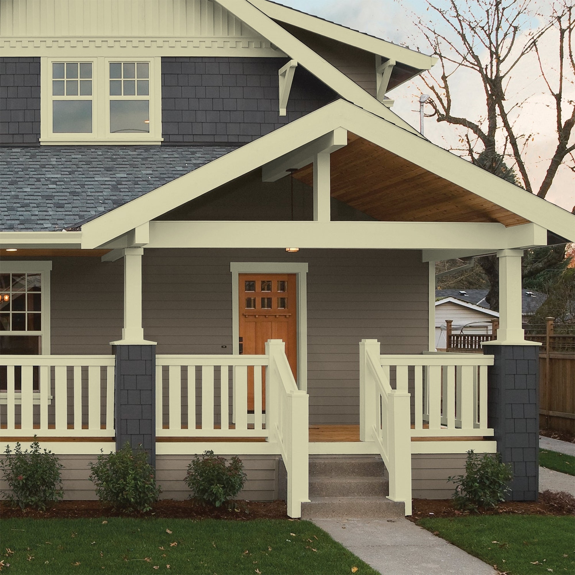 Glidden HEP Canary Grass / Green Semi-Gloss Exterior Paint with Primer, 1 Quart