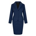 thumbnail image 6 of Horkkom 2 Piece Skirt Sets for Women Professional Suit Business Outfits Casual Long Sleeve Blazer with Pencil Skirt Set, 6 of 8