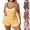 Blue, variant on CHUMUD Plus Size Pajama Sets for Women Sleeveless Spaghetti Strap Cami 2 Piece Lounge Pjs Matching Summer Sleepwear Striped Tank Top Shorts Pj Set