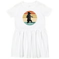 thumbnail image 3 of Inktastic Skateboard Bear Retro Sunset Girls Toddler Dress, 3 of 5
