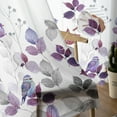 thumbnail image 5 of Sheer Curtains 84 inches Long, Rustic Leaves Robin Bird Farmhouse Style Light Filtering Sheer Window Curtains Rod Pocket Voile Drapes for Bedroom Living Room, 52"W x 84"L 2 Panels, 5 of 7