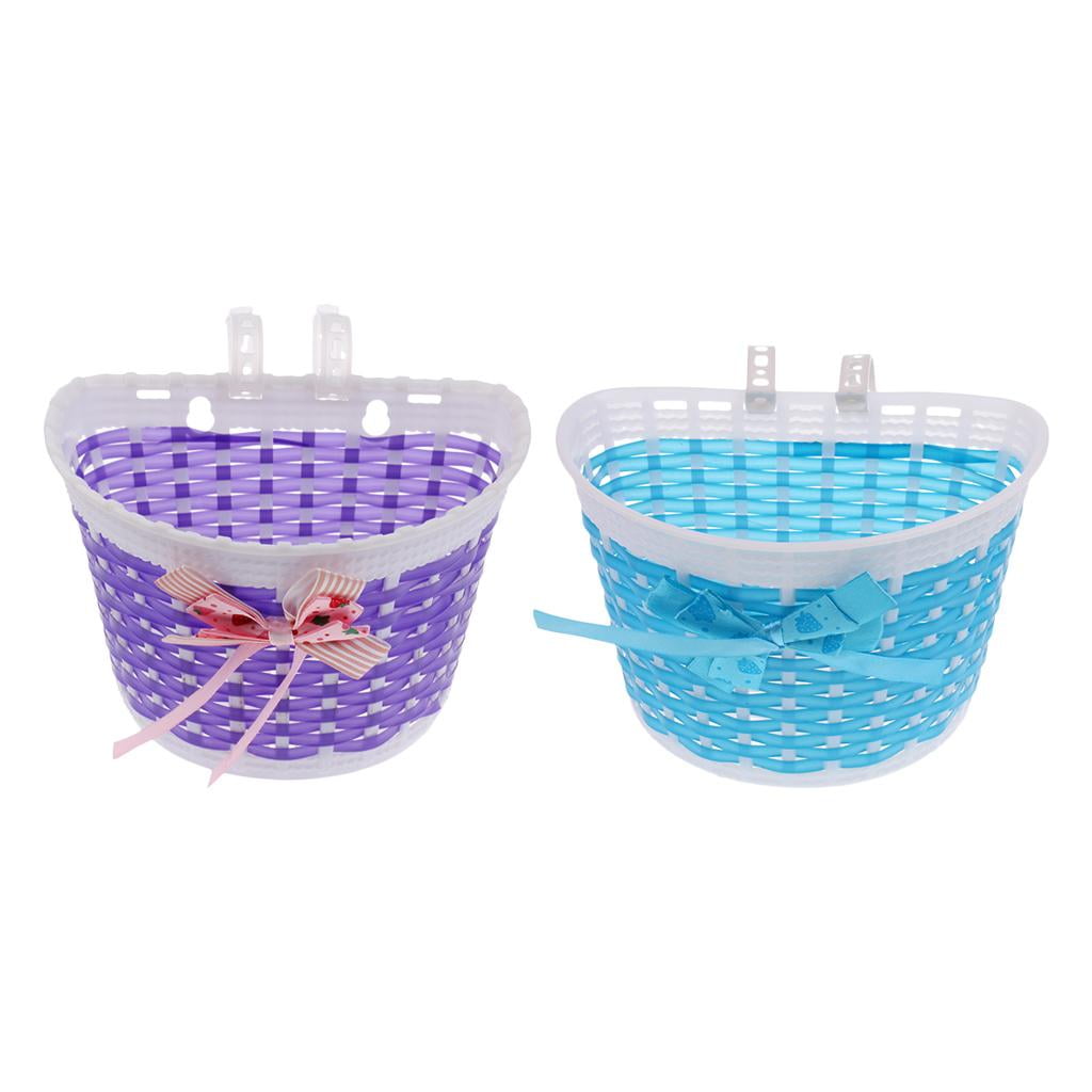 2PCS KID BASKET GIRLS TRICYCLE SCOOTER BASKET ACCESSORY DECOR