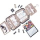 thumbnail image 5 of Neceser Mujer, Neceser Colgante Impermeable, Neceser Plegable, Neceser Cosméticos, Grande con Ganchos Giratorios 360°, Azul Oscuro, Rosa, Mujer, 5 of 5