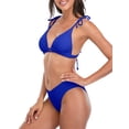 thumbnail image 4 of Sexy Tie Shoulder Bikini Set High Cut V Style Triangle Bikini Swimsuit, 4 of 6