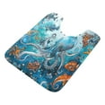 thumbnail image 3 of Ryvnso Octopus Sea Star Fish Bathroom Shaggy Rugs Toilet Mat Soft Contour Rug, 3 of 9