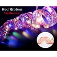thumbnail image 1 of QWZNDZGR Christmas Ribbon Fairy Light Christmas Decoration DIY Bows String Light Tree Ornaments For Home 2023 Xmas Decor New Year Navidad, 1 of 6