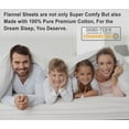 thumbnail image 4 of Ruvanti Flannel Sheets Queen Size - 100% Cotton Brushed Flannel Bed Sheet Sets - Deep Pockets 16 inches (Fits up to 18") - All Seasons Breathable & Super Soft - Warm & Cozy - 4 Pcs - Grey Buds, 4 of 9