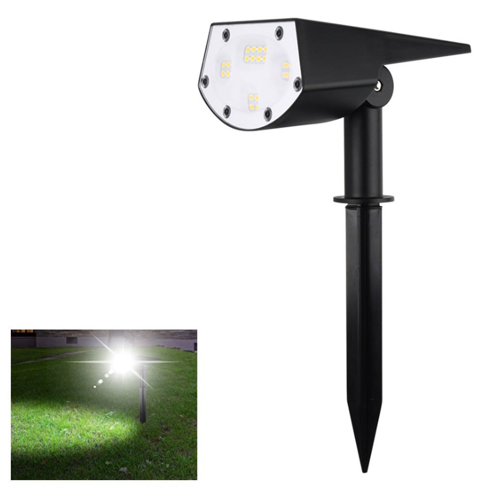 Solar Landscape Spotlights Outside 20 LED Waterproof 2 Level Brightness