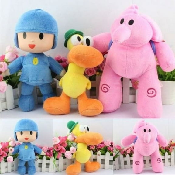 3 Pcs Set Soft Plush Stuffed Figure Toy 22-30cm or 8.7"-12" Doll