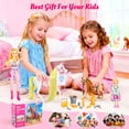 thumbnail image 3 of 305PCS Doll Horse Set with Doll Clothes & Accessories, Doll Toys for Girls, Dolls & Accessories Playset with Horse, Riding Outfit, Shoes, Glasses, Bags & DIY Rubber Bands, 3 of 7