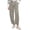 Green, variant on Women's Pull-On Pant, Drawstring Waist, Cotton Blend, Tan, Small
