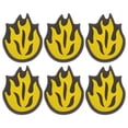 thumbnail image 1 of SHOWERORO 6 Pcs Amortisseur de Tennis en Forme de Feu Réduction de Vibration pour Athlètes Professionnels, 1 of 5