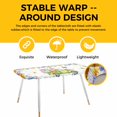 thumbnail image 4 of Happy Easter Table Cloths for 8 Foot Rectangle Tables, Watercolor Truck Eggs Flowers Butterfly Botanical Patio Waterproof Elastic Fitted Tablecloths, Washable Rectangular Table Cover for Camping, 4 of 8