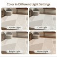 thumbnail image 7 of ODIKA 9'x12' Tan Beige Geometric Striped Design Washable Area Rug Modern Abstract Lines with Unique Patterns Non-Slip, Chair-Friendly for Dining Room, Basement, Large Office, 7 of 7