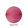 thumbnail image 3 of Pink Single Paper Lantern Pink Hanging Decorative Ball For Home Party Wedding Festival Decoration Easy Setup Foldable Design Festive Atmosphere, 3 of 7