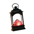 thumbnail image 2 of Vaveren Fireplace Lantern Christmas Decoration Fire Lamp for Festival Tabletop Porch Black, 2 of 8