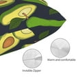 thumbnail image 3 of Pofeuu Fresh Avocado Print Polyester Microfiber Plush Pillowcases, Super Soft and Cozy Pillow Case Covers with Envelop Closure（Pillow core not included）-14"x20", 3 of 6