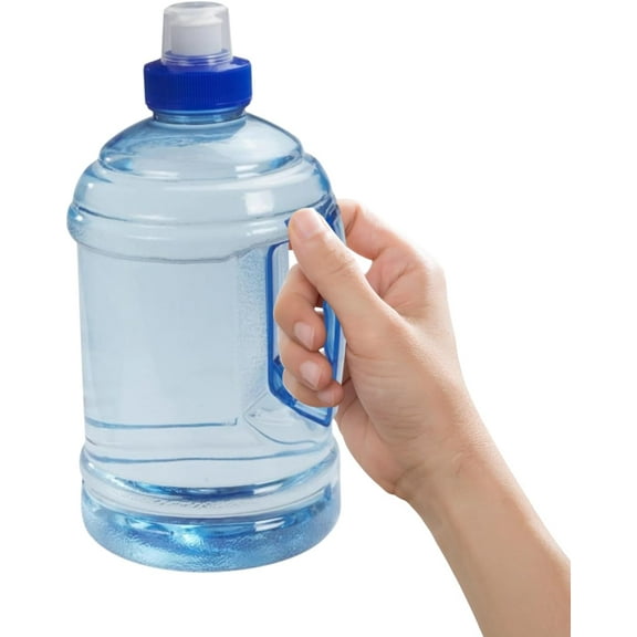 Srix Large Water Bottle, 1L Water Jug with Handle Clear Water Bottle Reusable Plastic Water Jug for Fitness Outdoor Sports Camping A416