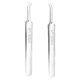 thumbnail image 1 of 2 uds acero inoxidable espinillas acné imperfecciones Extractor de espinillas agujas curvadas Clip para acné pinzas herramienta de cuidado facial C brillar Electrónica, 1 of 5