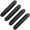 Oval black, variant on 4pack Ovals Recessed Door Handles Hide Recessed Pull Handle Mounting Hardware for Sliding Closet Door
