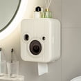 thumbnail image 1 of TIMIFIS Toilet Paper Holder Toilet Tissue Box Wall Mounted Paper Drawer Bathroom Toilet Non Perforated Waterproof Roll Paper Tube Storage Rack Universal Storage, 1 of 6