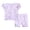 Dumbo Lilac Purple, variant on Disney Winnie the Pooh Baby Girls' Ribbed Peplum Tee and Shorts Set Pale Yellow Daisy