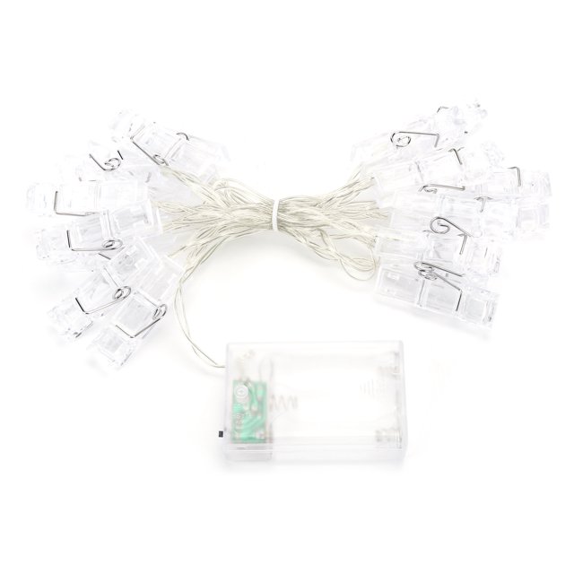 2,2 m innovadora cadena de luces LED para fotos con Clip para interiores decoración navideña para fiestas en casa DIY