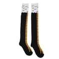 thumbnail image 1 of Calcetines de pierna de pollo, novedad loca, divertidos calcetines de pies de pollo, dibujos animados de animales, Cosplay, calcetín medio alto para mujer (negro amarillo), 1 of 5