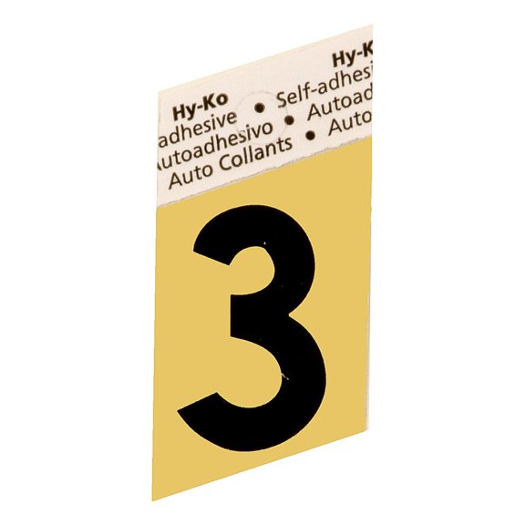 Hy-Ko GR-10/3 1.5" Black Aluminum Angle Cut Number 3