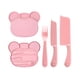 thumbnail image 2 of Juego de Tabla de Cortar para Alimentos de Bebé, con Cuchillos, Tabla de Picar, Herramientas de Rebanar, con Construcción de Plástico, 23.5 x 19 cm, para la Preparación de Alimentos Infantiles, 2 of 6